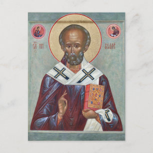 St. Nicholas the Wonderworker Orthodox Icon Postcard