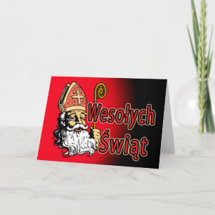 St. Nicholas Wesolych Swiat Christmas Card