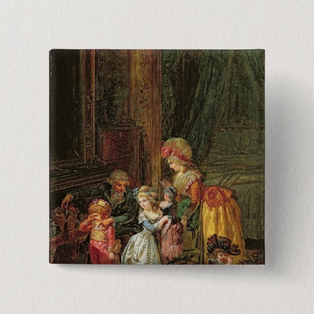 St. Nicholas's Day 15 Cm Square Badge (Front)