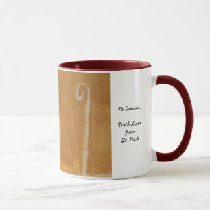 St. Nick St. Nicholas Sinterklaas Watercolor Mitre Mug