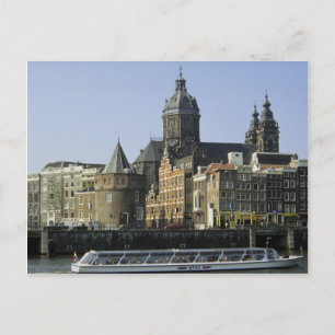 St. Nicolaaskerk and the Tower of Tears, Amsterdam Postcard