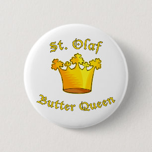 St. Olaf Butter Queen Products 6 Cm Round Badge