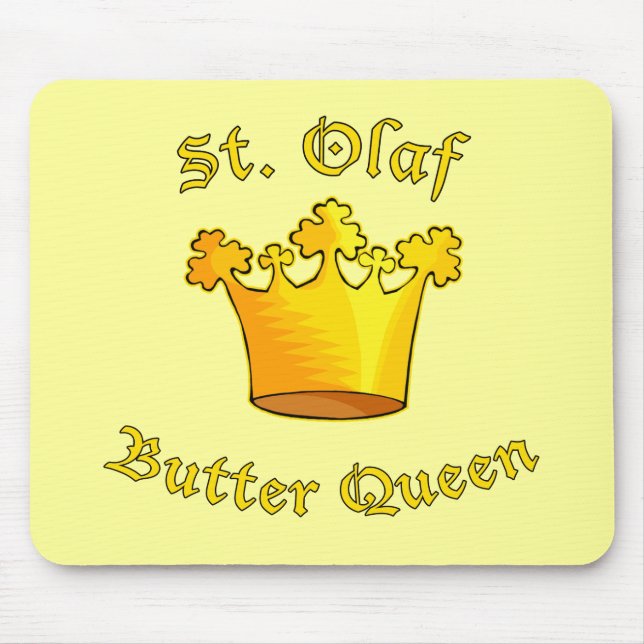 St. Olaf Butter Queen Products Mouse Mat (Front)