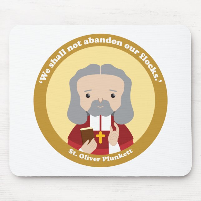 St. Oliver Plunkett Mouse Mat (Front)