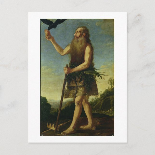 St. Onuphrius (oil on canvas) Postcard (Front)