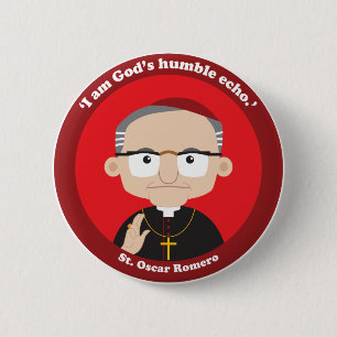 St. Oscar Romero 6 Cm Round Badge