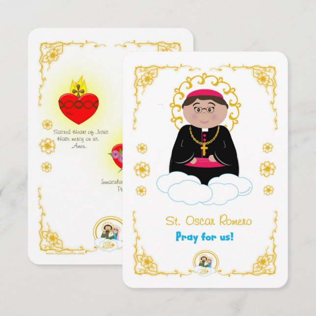 St. Oscar Romero Holy Card (Front/Back)