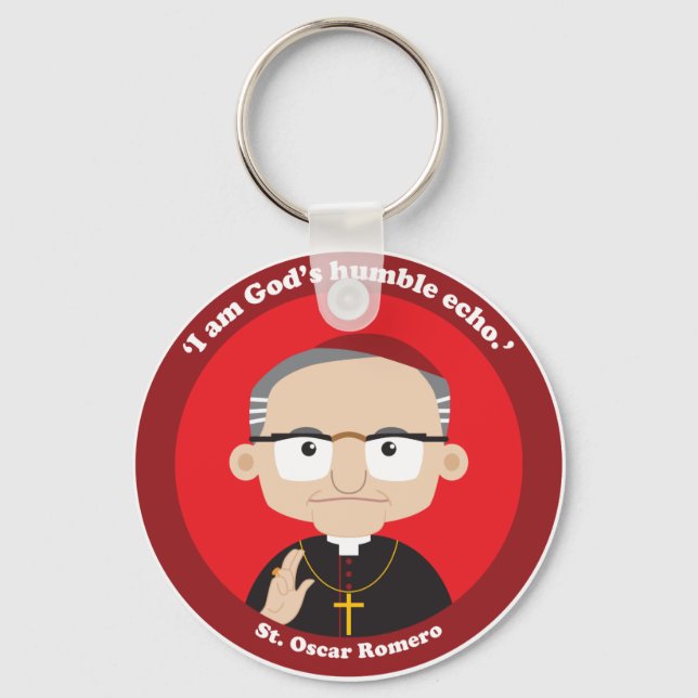 St. Oscar Romero Key Ring (Front)