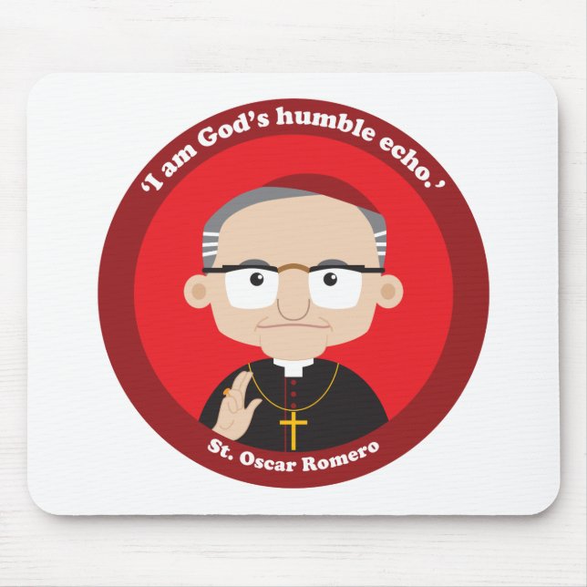 St. Oscar Romero Mouse Mat (Front)