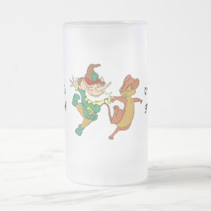 St. Paddy’s Odd Couple Frosted Glass Beer Mug