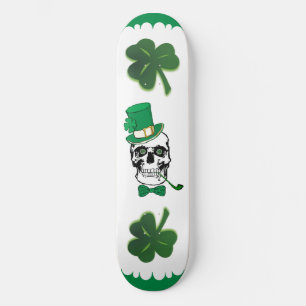 St. Paddy Skull Skateboard