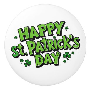 St. Paddy's Day, Patrick´s day  Ceramic Knob