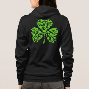 St Paddy's Day Skulls Shamrock Hoodie