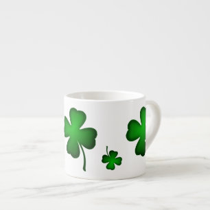 St Paddy's Hat and Shamrocks Espresso Cup