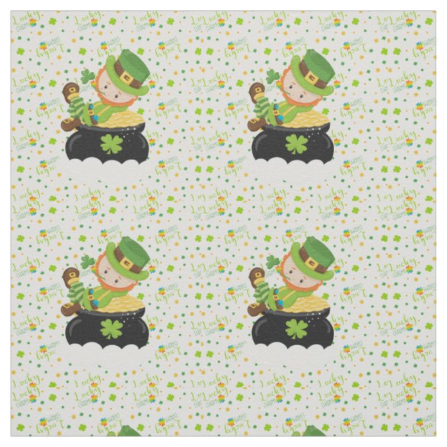 St Paddy's Leprechaun Fabric (Swatch)