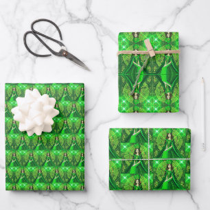 St Paddy's Queen Wrapping Paper Sheet