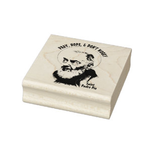 St. Padre Pio Capuchin Priest Catholic  Rubber Sta Stamp