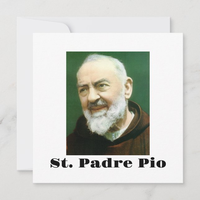 St. PADRE PIO Card (Front)
