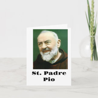 St. PADRE PIO Card