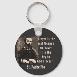 St Padre Pio Catholic Saint A-092721 Key Ring