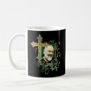 St Padre Pio Catholic Saints Prayer Cross Coffee Mug
