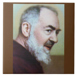 ST PADRE PIO DECORATIVE TILE