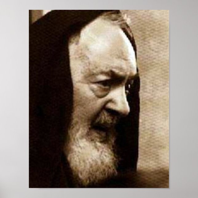 St. Padre Pio Devotional Image Poster (Front)