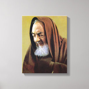 St Padre Pio of Pietrelcina, Canvas Print