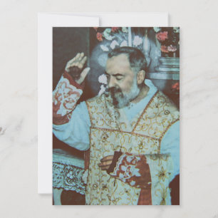 St. Padre Pio of Pietrelcina The Seraphic Priest Holiday Card