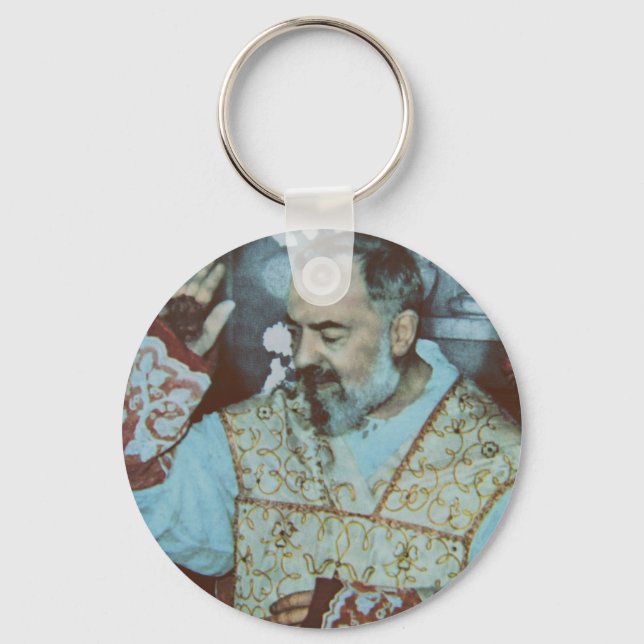 St. Padre Pio of Pietrelcina The Seraphic Priest Key Ring (Front)