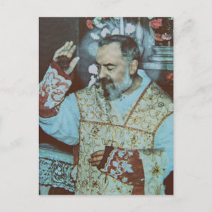 St. Padre Pio of Pietrelcina The Seraphic Priest Postcard