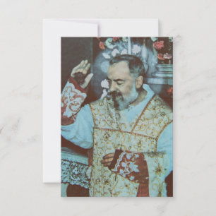 St. Padre Pio of Pietrelcina The Seraphic Priest Thank You Card