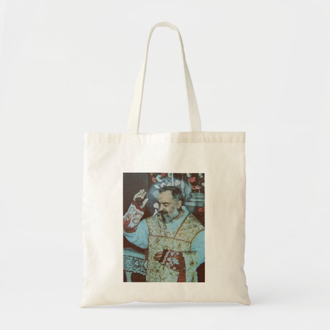 St. Padre Pio of Pietrelcina The Seraphic Priest Tote Bag (Front)
