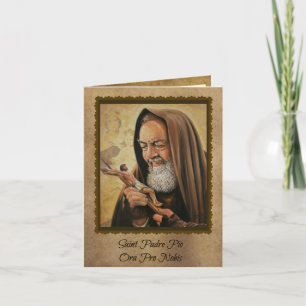 St. Padre Pio Prayer Card with Quotes