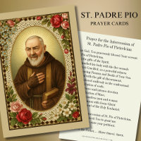 St. Padre Pio Prayer Catholic Priest Roses
