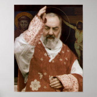 St.Padre Pio's Blessing. Poster