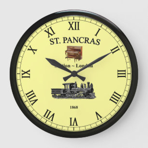 St. Pancras Station~London England~Upright Piano~ Large Clock
