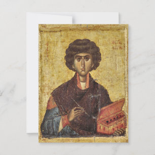 St. Panteleimon Orthodox Christian Icon Postcard