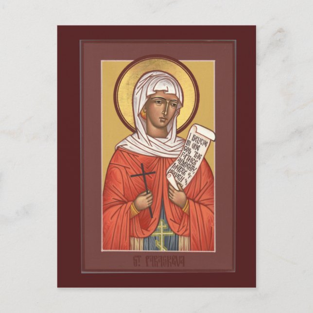 St. Paraskeva Prayer Card (Front)
