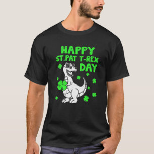 St Pat T Rex Dinosaurs Lover Kids Boys Girls St. P T-Shirt
