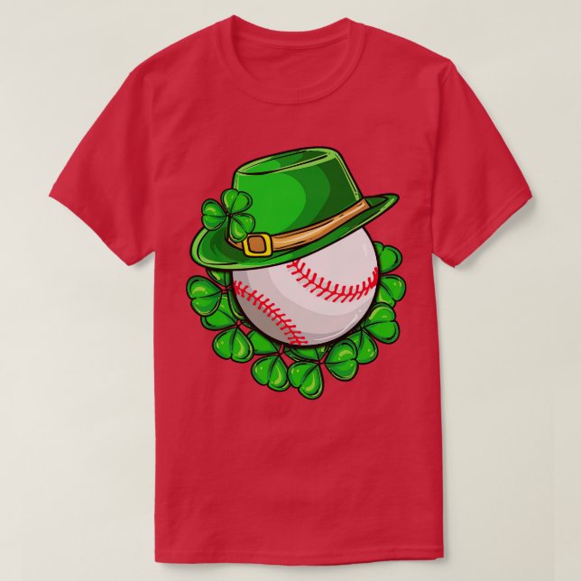 St Paticks Day Irish Baseball Lucky T-Shirt (Design Front)