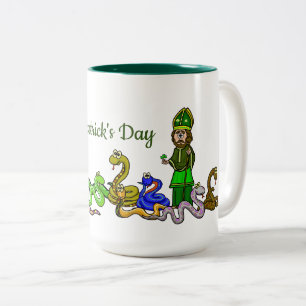 St. Patrick and Snakes Funny Mug   