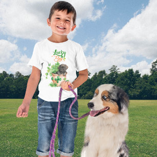 St Patrick Black Labrador Puppy Dog Lucky Boy  T-Shirt