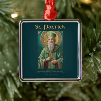 St Patrick Catholic Christmas Ornament