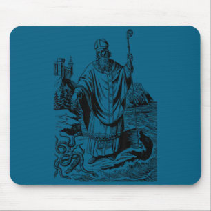 St patrick catholic saint patricks day snakes mouse mat