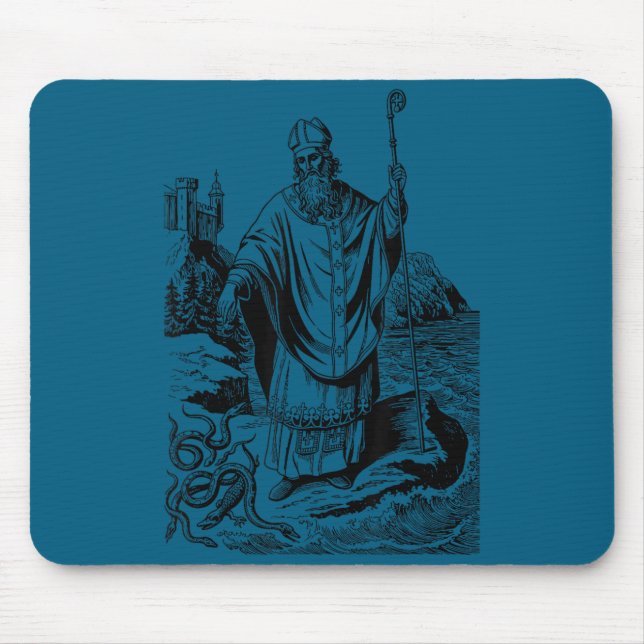 St patrick catholic saint patricks day snakes mouse mat (Front)
