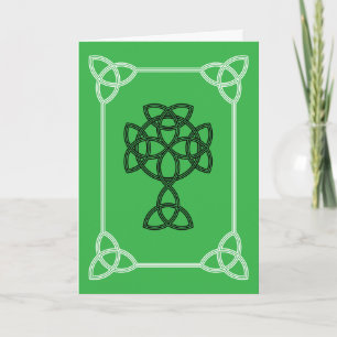 St. Patrick Celtic Cross & Quote Folded Holiday Card