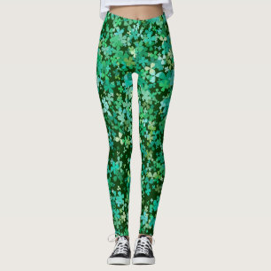 St. Patrick Clover Pattern Leggings