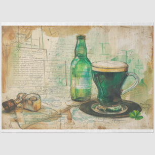 St. Patrick Coffee Mocha Magic Irish Charms Tissue Paper