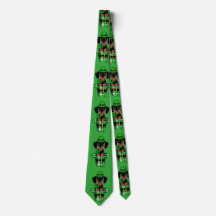 St. Patrick Day Dachshund Cartoon 4 Tie